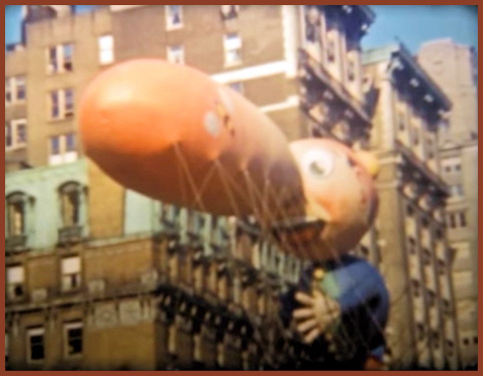 Pinocchio balloon first seen at Macy's
                        1940 Thanksgiving Day parade.